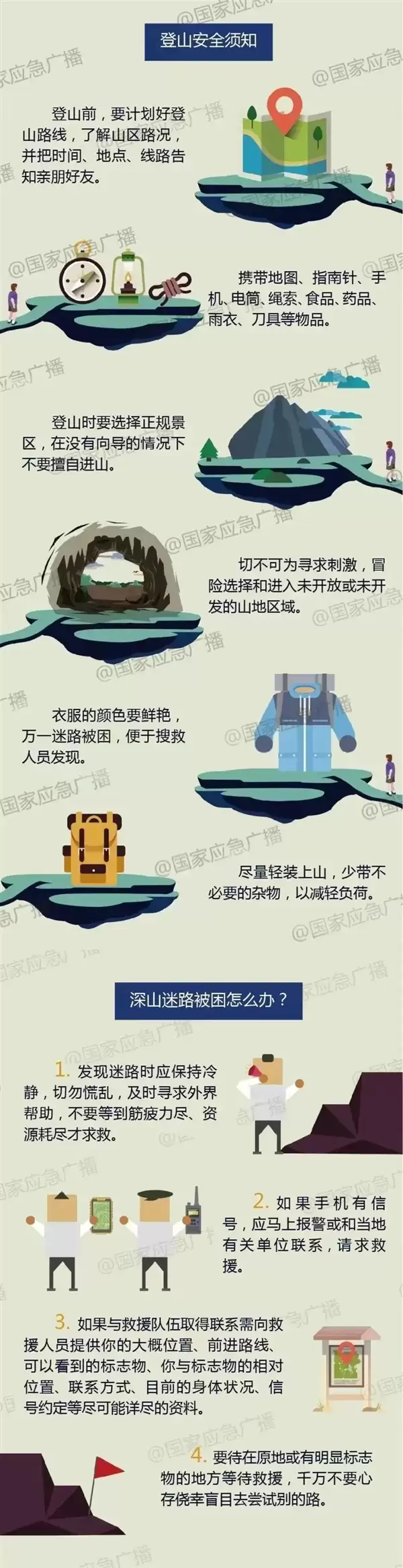 福建一男子从悬崖坠落被一棵树救下 官方科普登山需知