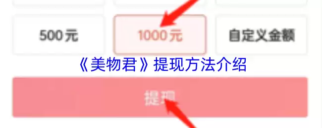 《美物君》提现方法介绍
