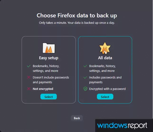 火狐 Firefox 浏览器酝酿 Win10 转 Win11 原生备份工具，数据可全量加密迁移