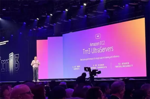 亚马逊新款AI芯片Trainium3上市 训练AI模型成本可降50%