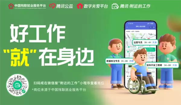 腾讯“附近的工作”累计上线10万+岗位 已帮20万人找工作