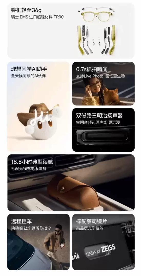 理想首款AI眼镜Livis发布:36克超轻设计,支持空间音频与车辆互联