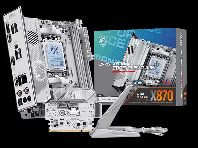 微星 MPG X870I EDGE TI EVO WIFI 主板上架,2499 元