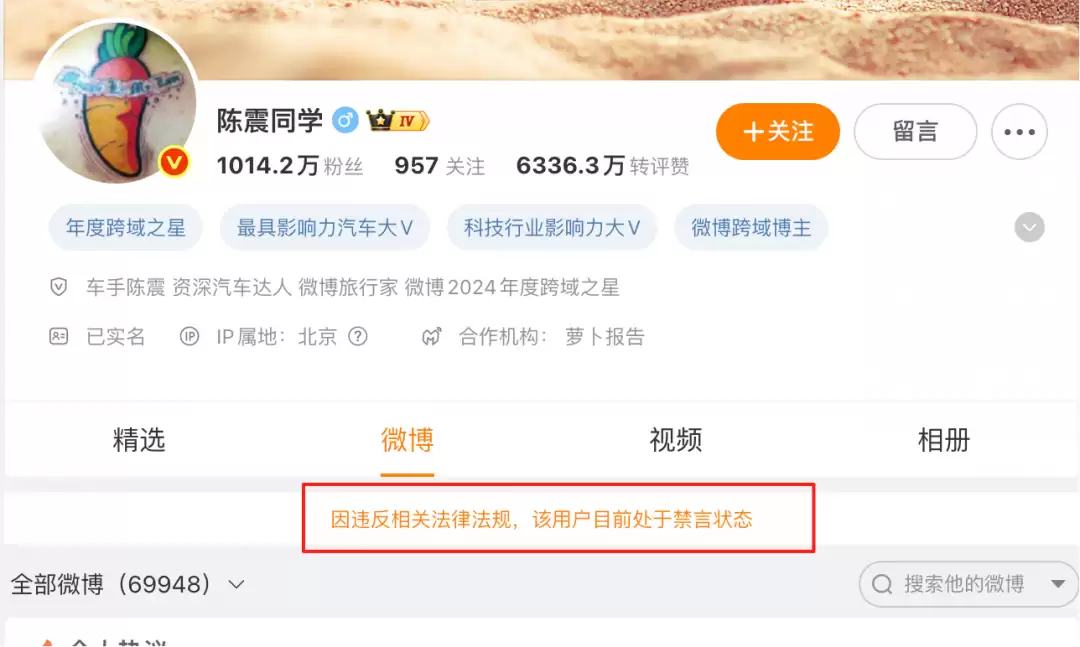 陈震多平台被禁言：言论争议与公益评价引风波
