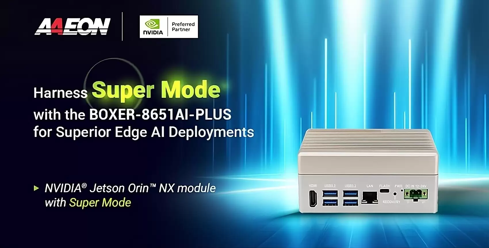 研扬发布Jetson Orin NX驱动的高性能嵌入式AI系统