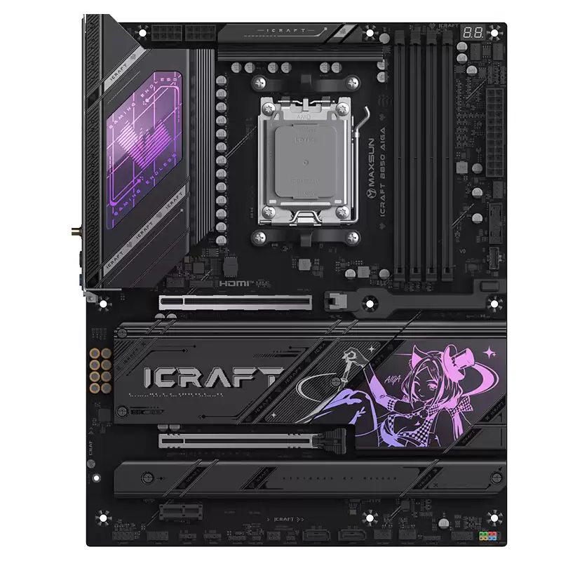 铭瑄 MS-iCraft B850 AIGA 瑠玘主板开启首发预约，定价 1599 元