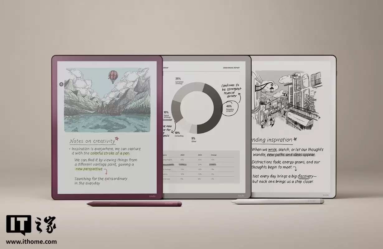 微软 PP 哥加盟亚马逊首发新品,新款 Kindle Scribe 墨水平板 12 月 10 日上市