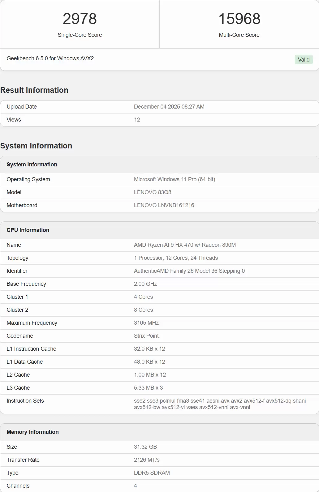 AMD Ryzen AI 9 HX 470 处理器跑分曝光,3.1GHz 史上最强核显