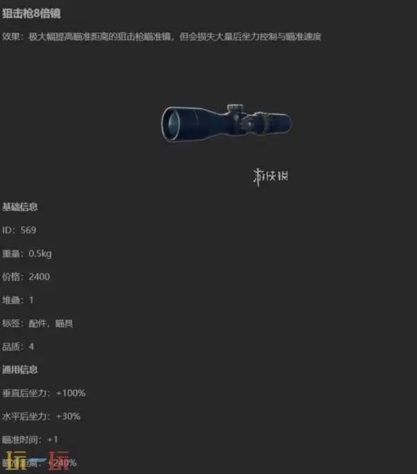 逃离塔科夫八倍镜怎么获得 八倍镜获取位置详情