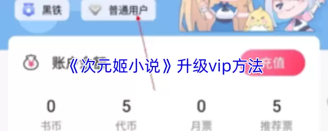 《次元姬小说》升级vip方法