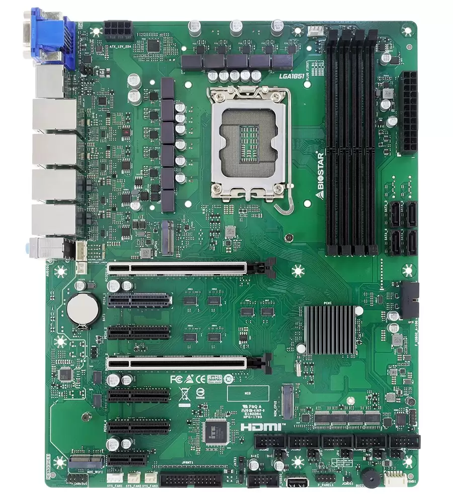 映泰推出 BIW88-AHS / BIQ87-AHS 工业主板：4× 2.5GbE、6× COM 串口