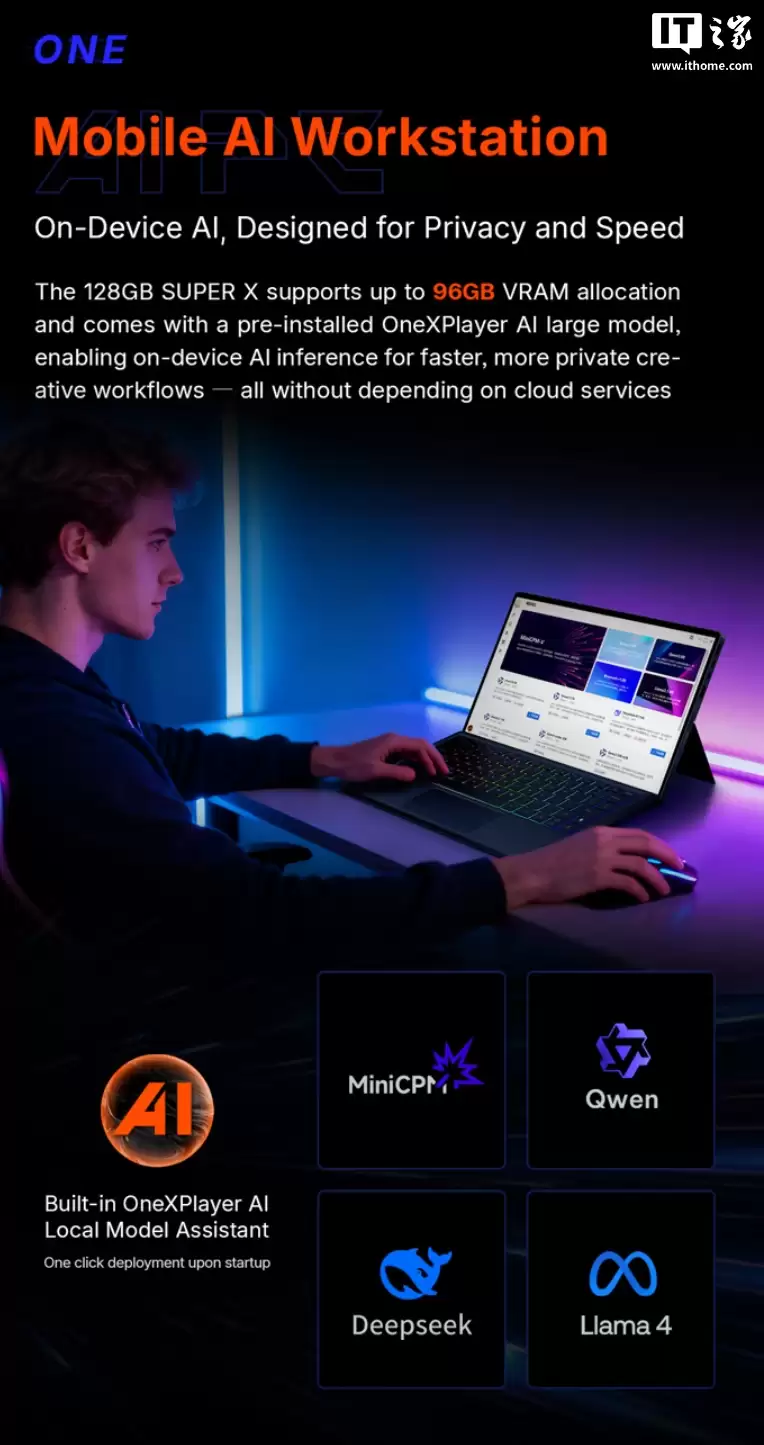 OneXPlayer Super X 二合一平板电脑现身：高配搭载锐龙 AI Max+ 395 处理器，可选风冷 / 水冷版