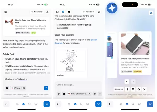 iFixit推AI维修助手FixBot:可上传故障图片获取解决方案