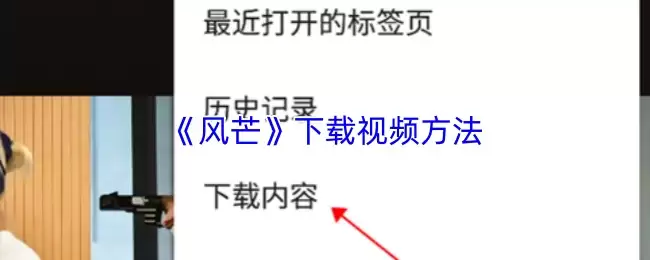 《风芒》下载视频方法