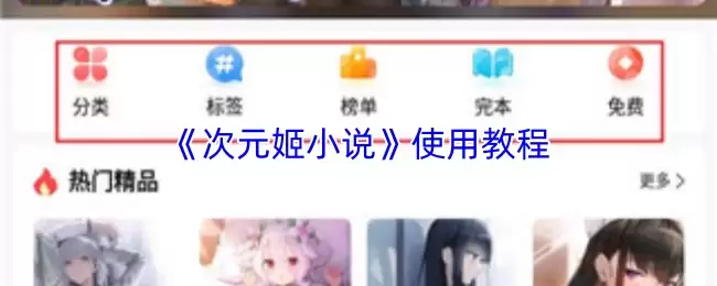 《次元姬小说》使用教程
