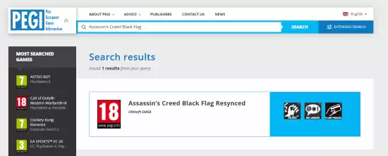 《刺客信条：黑旗》重制版已确认 分级网站结果公布