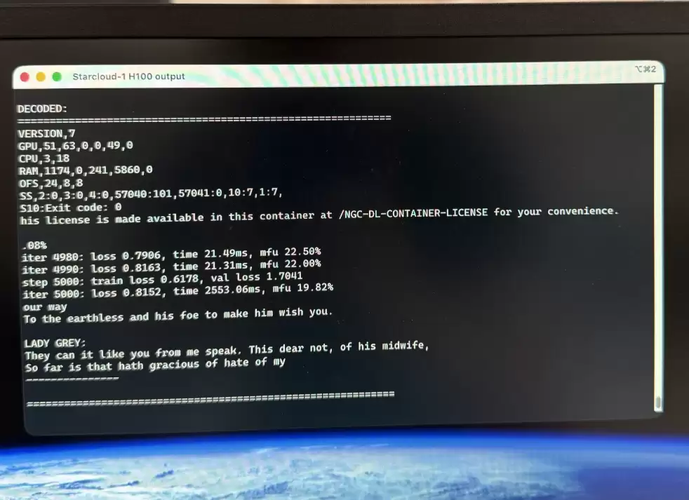 初创公司Starcloud完成史上首次‘太空轨道大模型训练’
