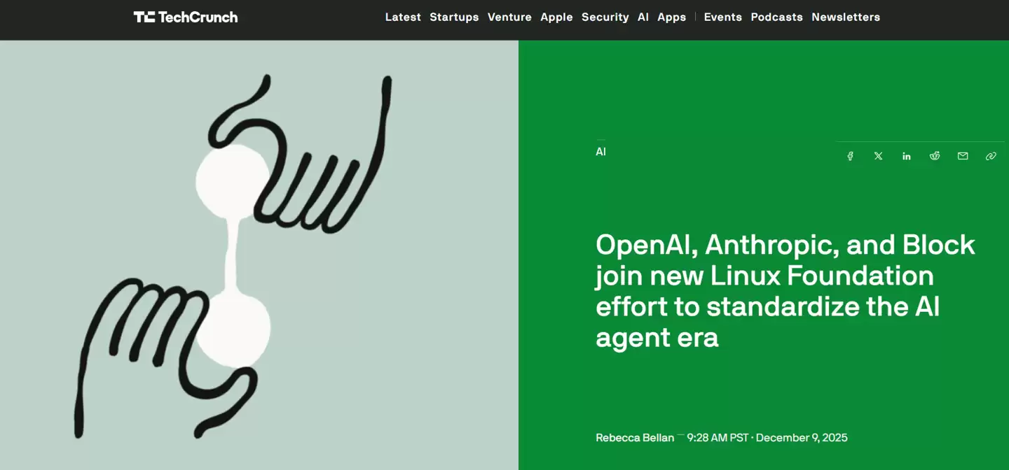 Agentic AI Foundation成立,共建开放智能体生态