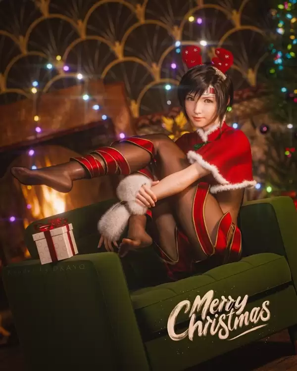 3D大神分享《最终幻想7：重制版》尤菲新图 黑丝小鹿超可爱