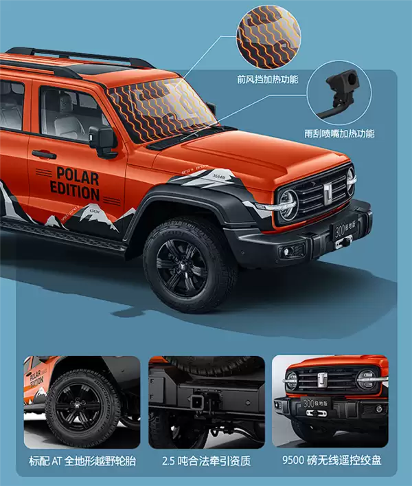 22.68万起 坦克300极地版上市:全球限量300台手慢无