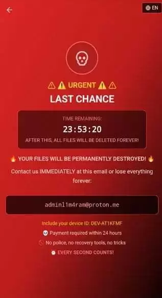 24小时内不给钱就删文件！新型安卓勒索软件肆虐网络