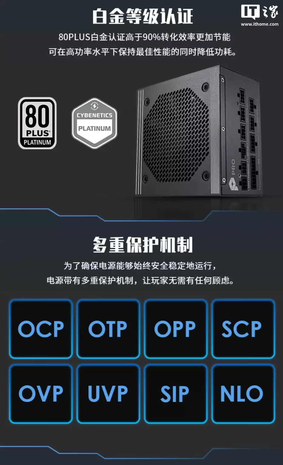 799 元：微星 PRO A1000PL 电源开启新品预约，1000W 白金全模组