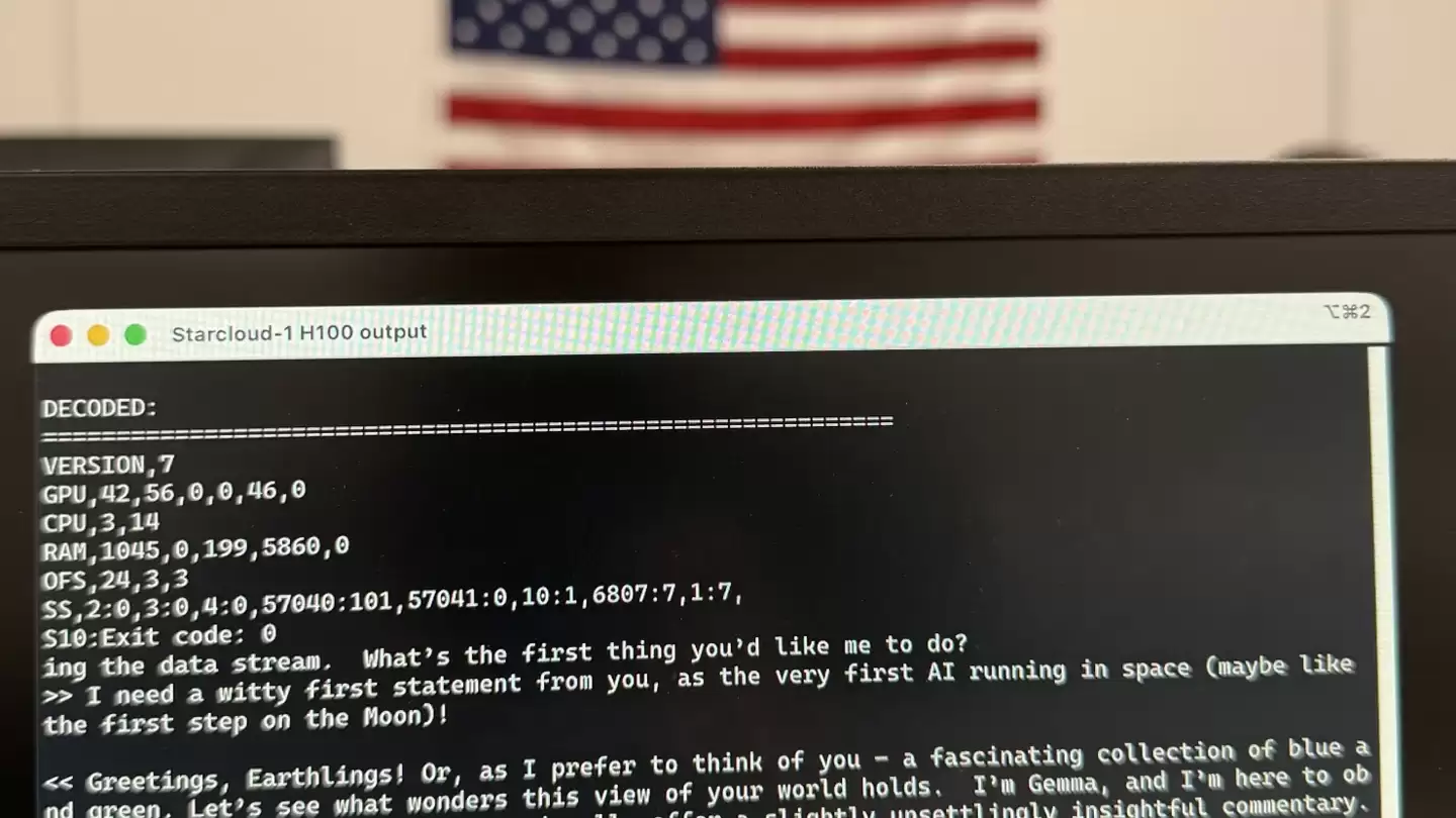 “地球人你好”：首个太空 AI 发回问候，英伟达 H100 “上天”