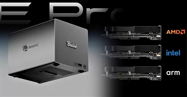 零刻预告全球最小双盘位NAS:Intel、AMD、Arm随便选
