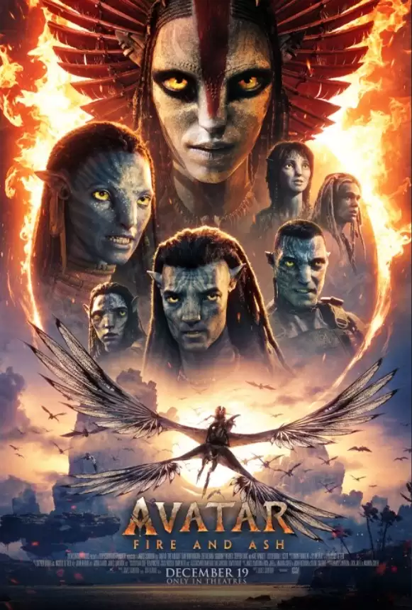 《阿凡达3：火与熵》预售开启，全国定档12月19日上映