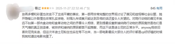 迪士尼动画电影《疯狂动物城2》票房破35亿 豆瓣评分降至8.4