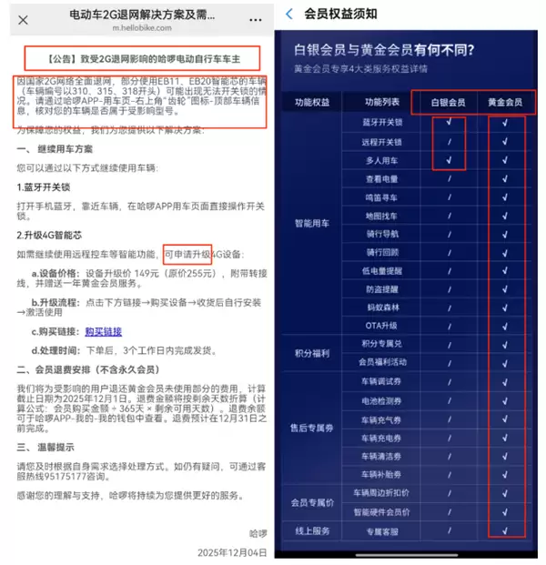 哈啰电动车被曝大面积断服 官方：因2G网络退网 部分电动车已无法解锁