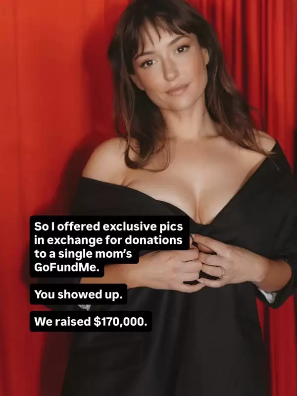 廣告女郎變身活菩薩