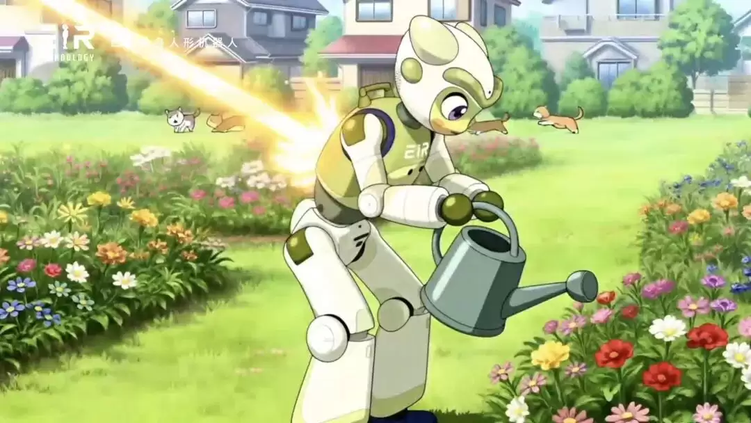 全球首个情感交互人形机器人“爱汐-AIQ”亮相，全国首创 3D 超短焦投影面部