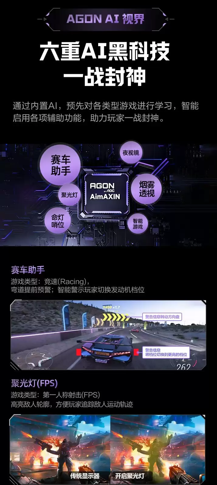 FPS游戏显示器推荐：AGON AG277UX AI显示器优势尽显