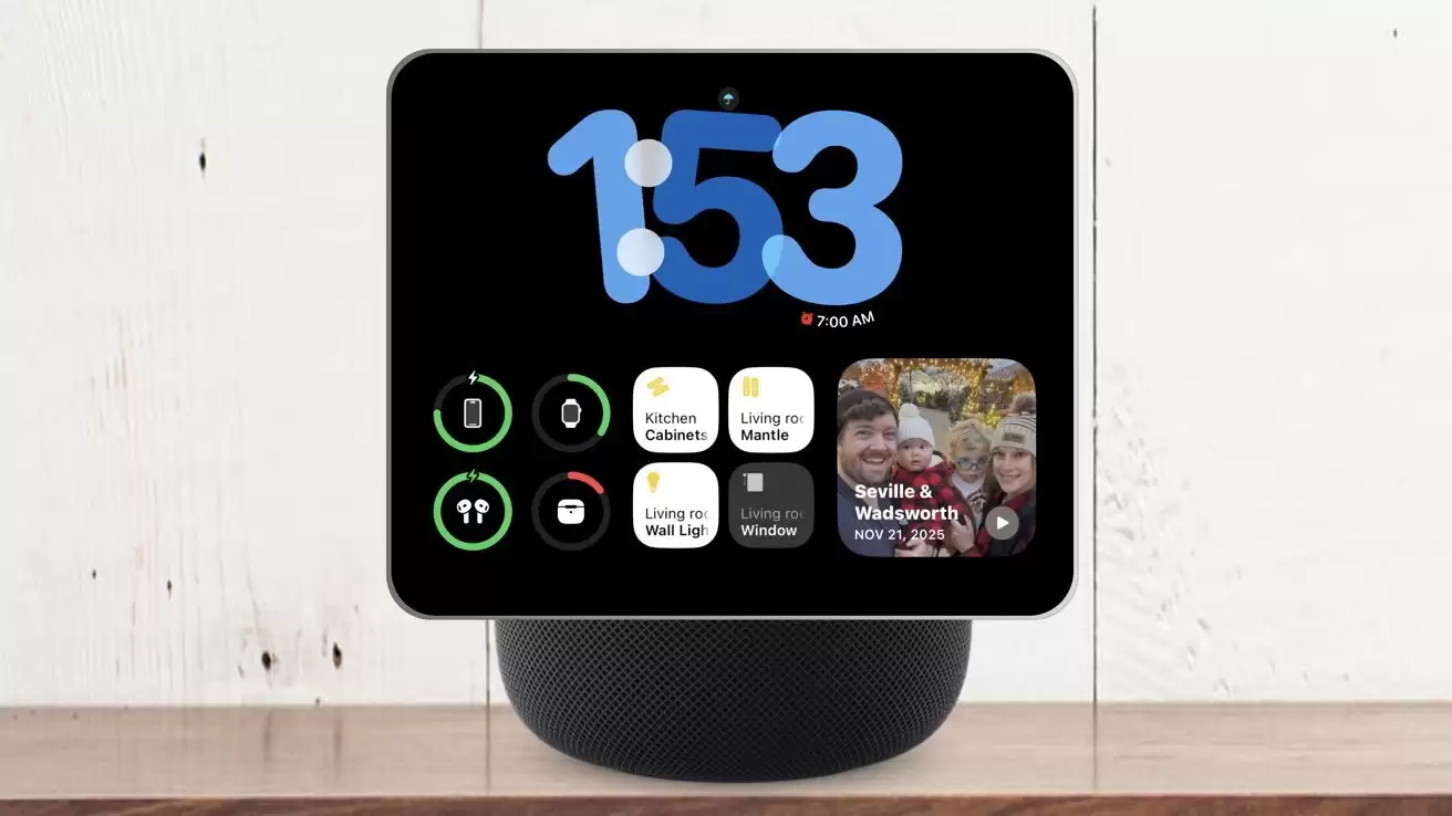 苹果 HomePad 带屏音箱曝光:定位 AI 智能家居中枢,能“刷脸”识别你的家人