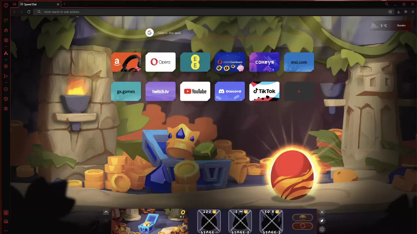 微星宣布与 Opera GX 合作推出联名浏览器，内置吉祥物“阿龙”养成游戏