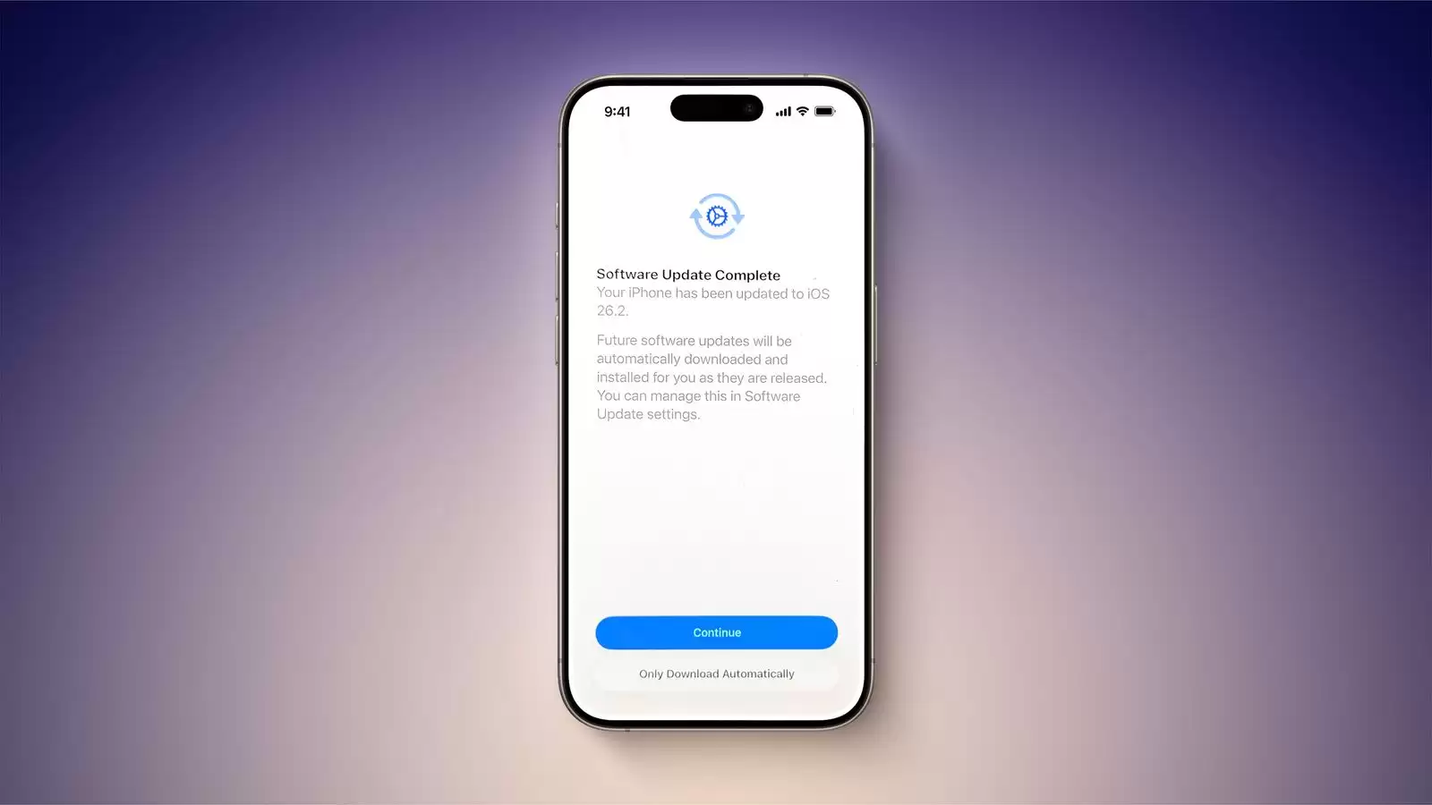 iPhone 17 等部分用户反馈安装苹果 iOS 26.2 后，“被启动”系统自动更新