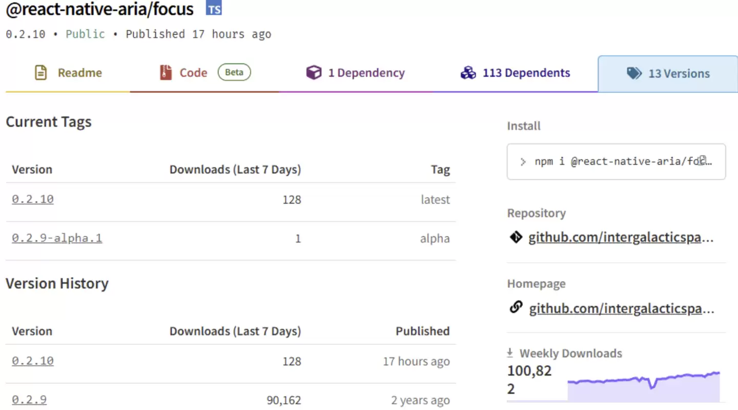 安全公司曝光黑客盗用开发团队账号在 NPM 平台散布恶意软件包，涉及 React Native / GlueStack 项目