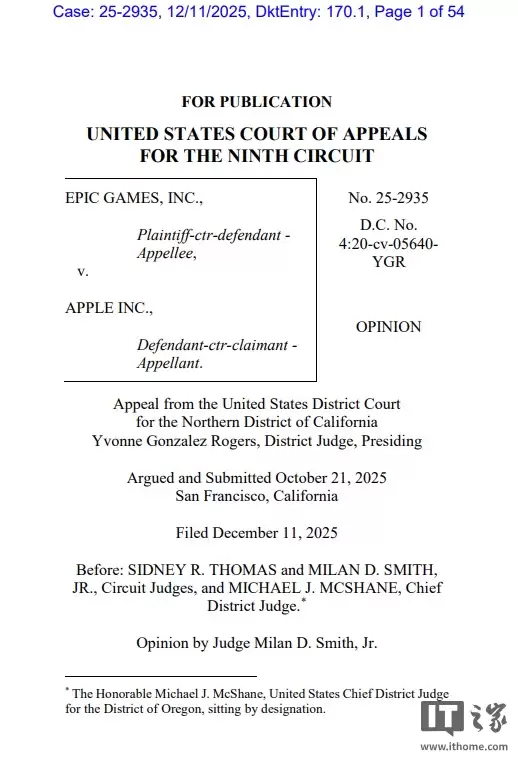 美上诉法院撤回部分禁令：允许苹果对 Epic 等外部支付链接重新收费