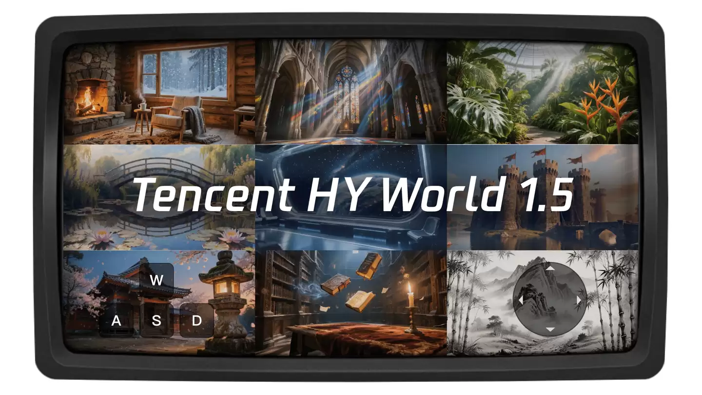 腾讯混元世界模型 1.5 发布，首次开源业界最系统、最全面的实时世界模型框架