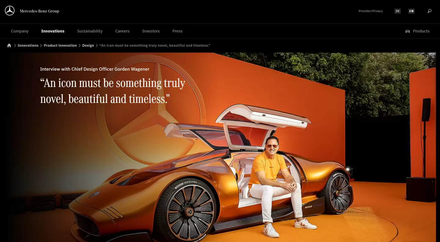梅赛德斯-奔驰首席设计师、28年老将瓦格纳宣布离职