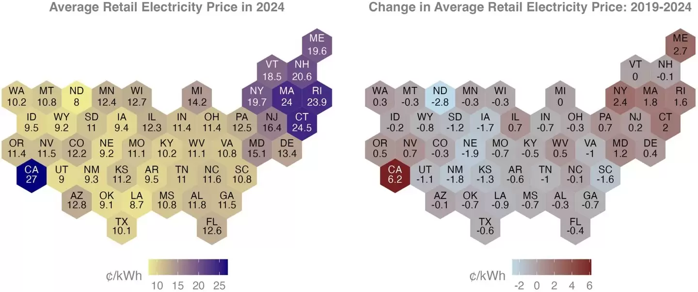 百姓“平摊”AI耗电账单 数据称美国数据中心密集区电价五年暴涨267%