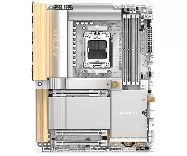 主板上木头、皮革：技嘉X870E AERO X3D WOOD开售！定价3999元