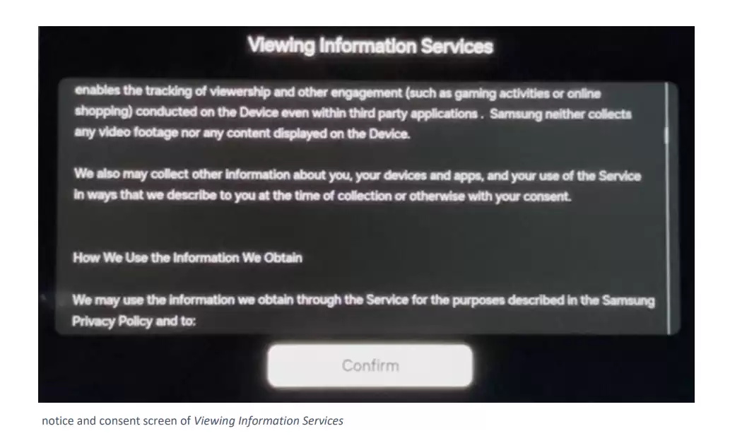 每秒截图 2 次：三星等五大品牌电视在美国得州被控“大规模监视用户”