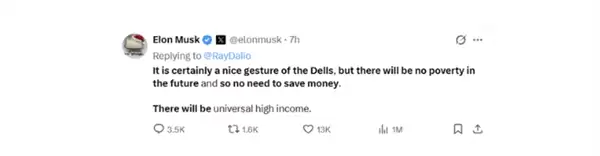 马斯克:AI将创造“全民高收入” 不必再存钱