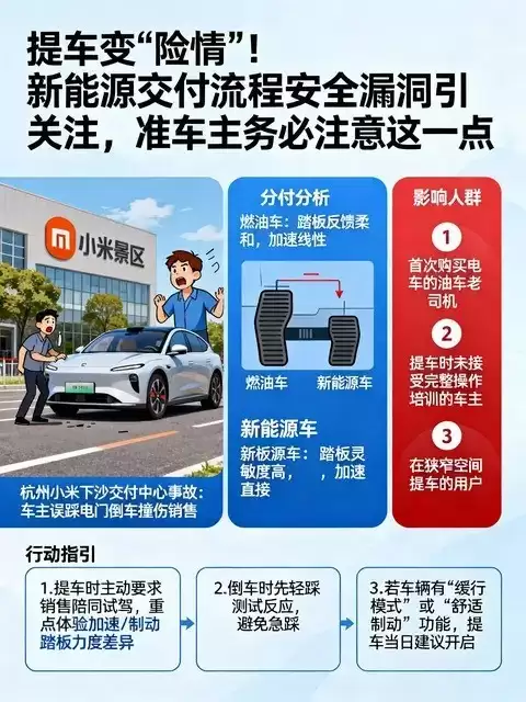 杭州提车现误踩电门事故 电动车操作培训亟待加强