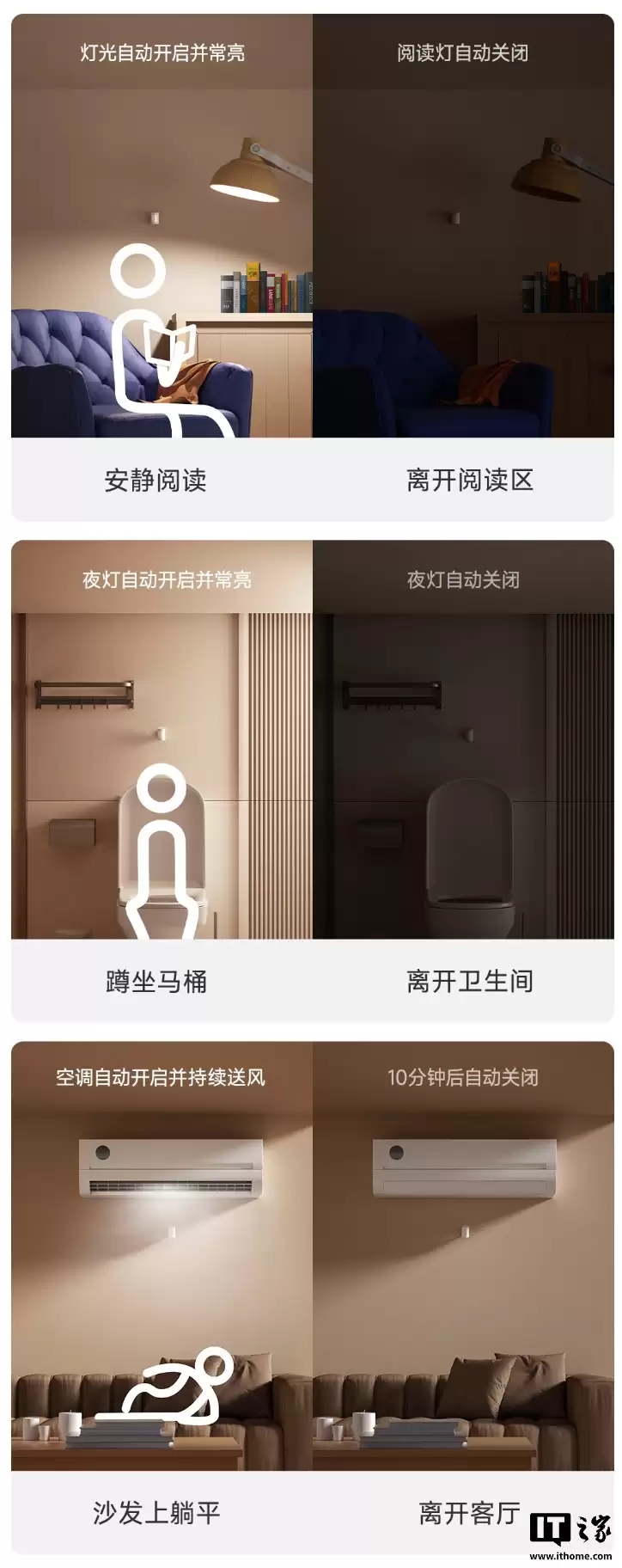 领普推出人体存在传感器 ES5 侧装版：支持红外 / 雷达 / 光感检测、可搭配光伏板供电，59元起