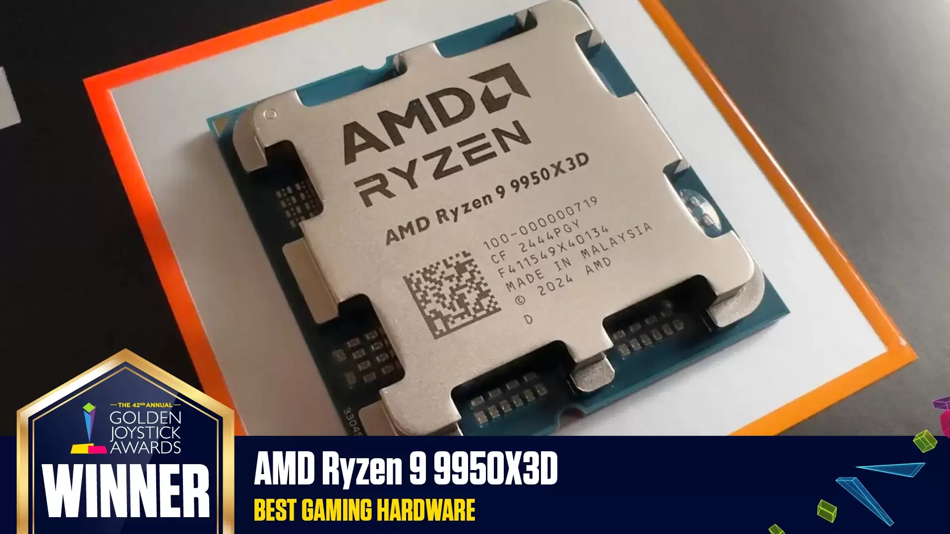 全球屡获殊荣！AMD 锐龙9 9950X3D处理器年度最佳