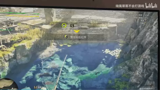 怪物猎人：荒野钓鱼操作现旋转键盘离谱提示