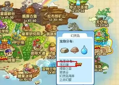 洛克王国落日崖怎么去2026